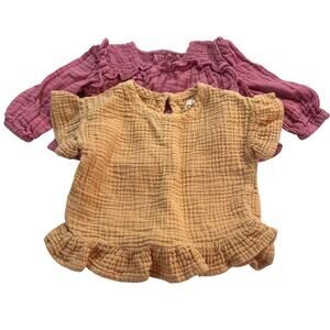 Old Navy and Greyson Collective 0-3M Baby Girl Shirts (2)